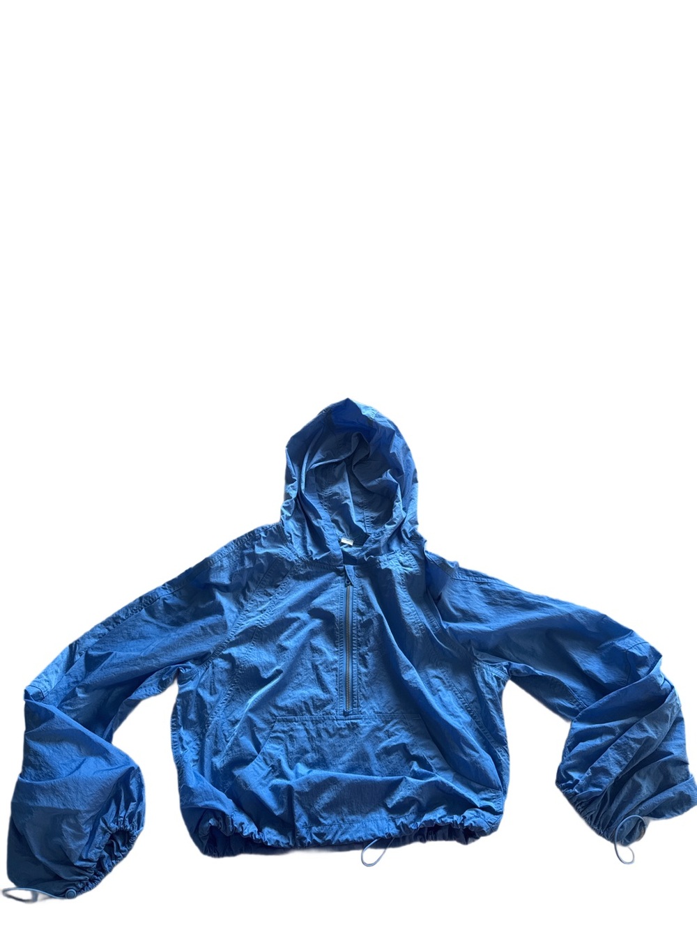 Lululemon Cropped Rain Jacket Windbreaker Pool Blue Size 6 NWOT